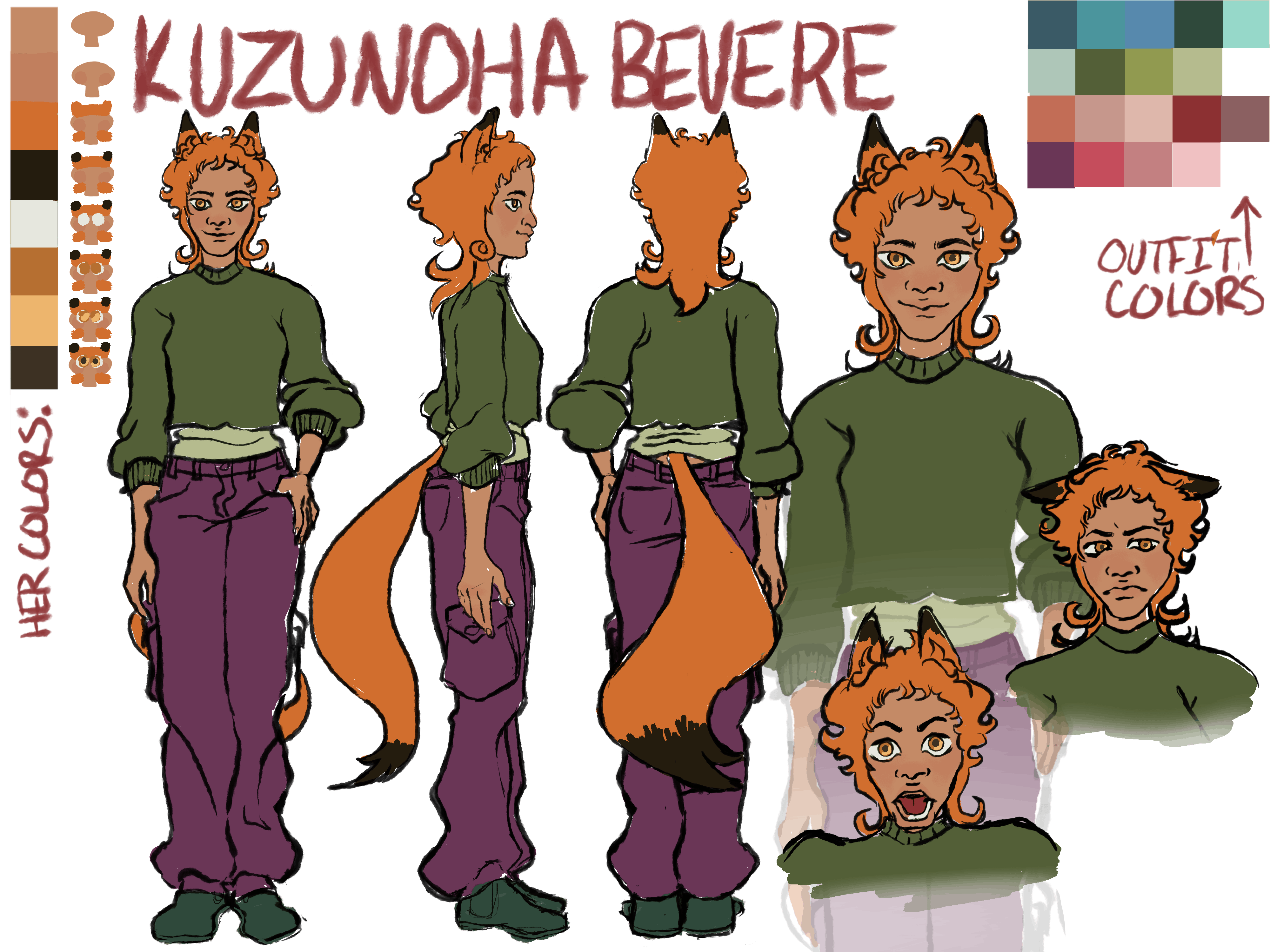 Kuzunoha character sheet