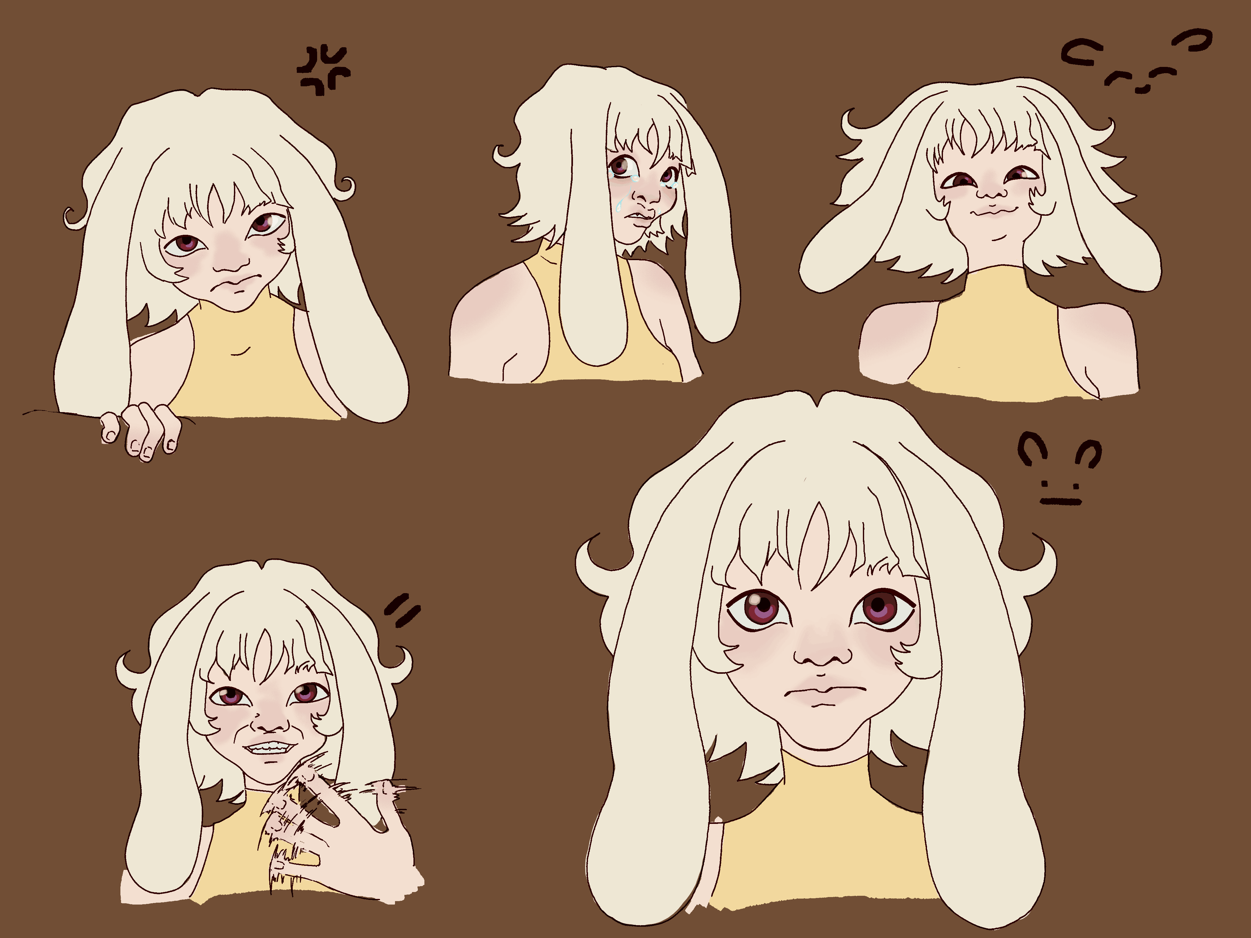 Kaguya expression sheet