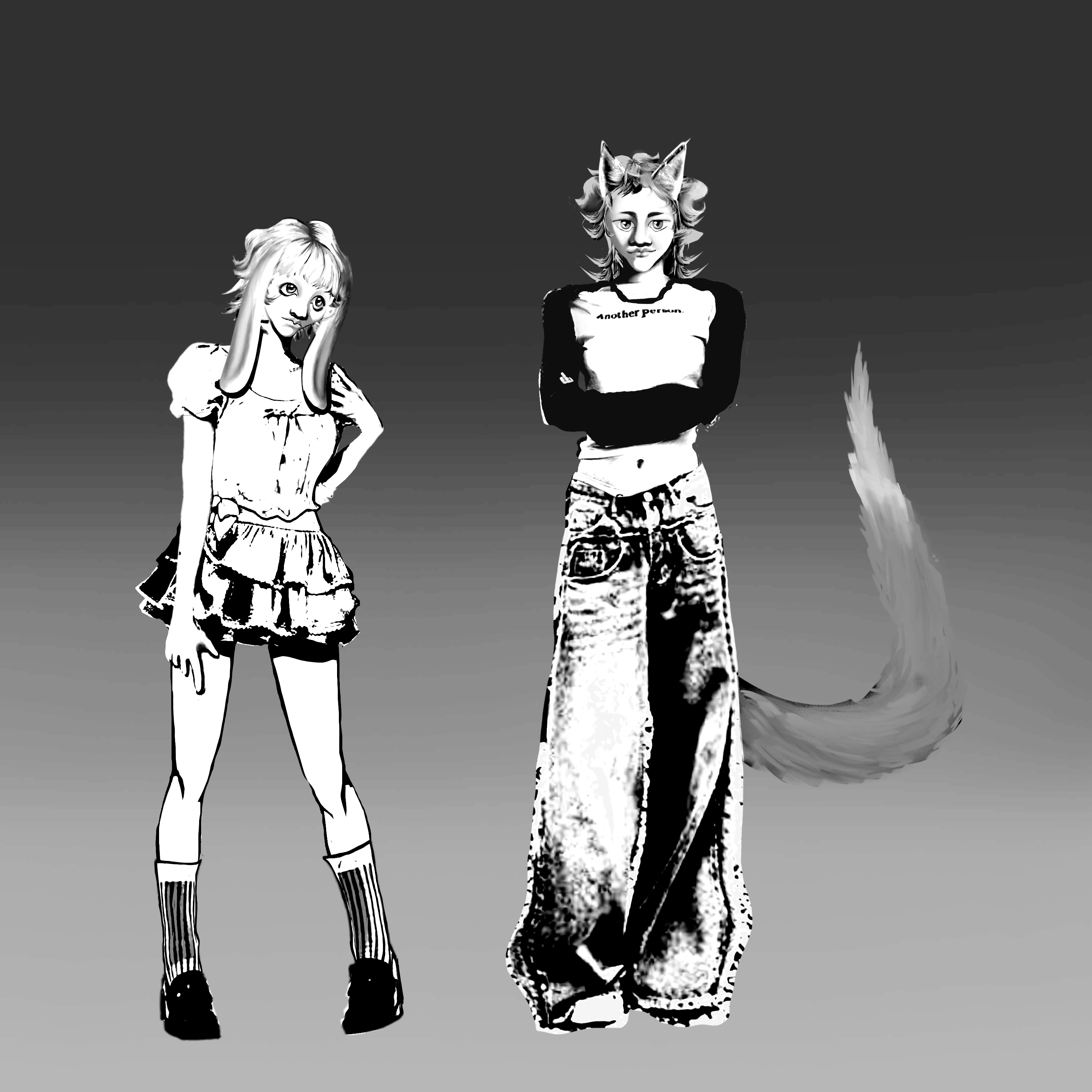 Kaguya Mochizuki and Kuzunoha Brevere
